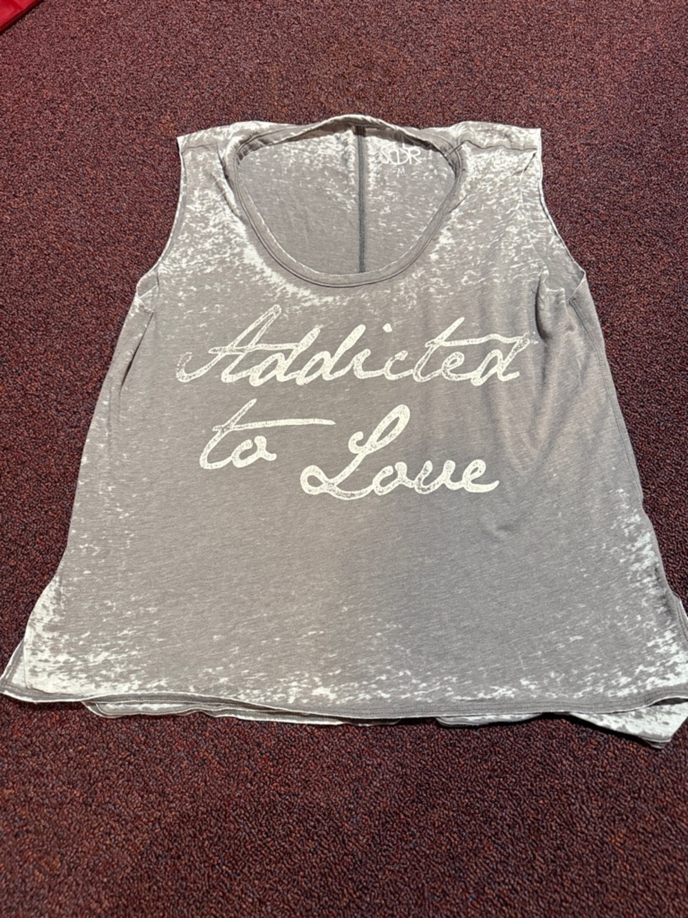 Addicted to Love Gray Women's Sleeveless Tee